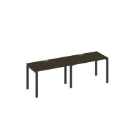 А4 А1 013-2 ВТ (Венге темный/Антрацит) Рабочая станция 2х120 опоры UNO