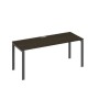 А4 А1 016 ВТ (Венге темный/Антрацит) Стол письменный на металлокаркасе UNO