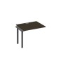 А4 А1 022-1 ВТ (Венге темный/Антрацит) Секция стола 100 рабочей станции на каркасе UNO