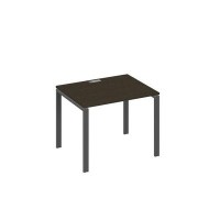А4 А1 022 ВТ (Венге темный/Антрацит) Стол письменный на металлокаркасе UNO