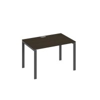 А4 А1 023 ВТ (Венге темный/Антрацит) Стол письменный на металлокаркасе UNO