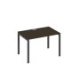 А4 А1 023 ВТ (Венге темный/Антрацит) Стол письменный на металлокаркасе UNO