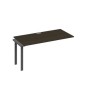 А4 А1 025-1 ВТ (Венге темный/Антрацит) Секция стола 160 рабочей станции на каркасе UNO