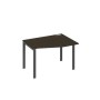 А4 А1 062 ВТ (Венге темный/Антрацит) Стол эргономичный правый "Техно" на металлокаркасе UNO