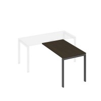 А4 А1 074 ВТ (Венге темный/Антрацит) Брифинг-приставка с каркасом UNO