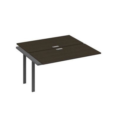 А4 А1 174-1 ВТ (Венге темный/Антрацит) Секция станции на металлокаркасе UNO 2х140