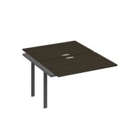 А4 А1 176-1 ВТ (Венге темный/Антрацит) Секция станции на металлокаркасе UNO 2х120