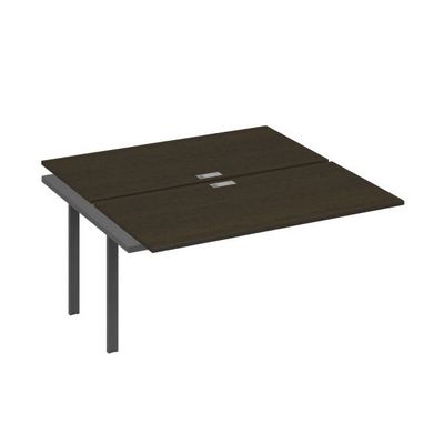 А4 А1 178-1 ВТ (Венге темный/Антрацит) Секция станции на металлокаркасе UNO 2х160