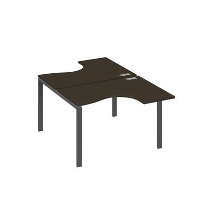 А4 А1 180 ВТ (Венге темный/Антрацит) Рабочая станция опоры UNO столы 2х120 Классика