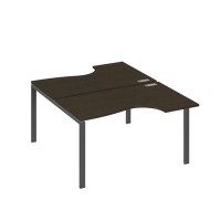 А4 А1 184 ВТ (Венге темный/Антрацит) Рабочая станция опоры UNO столы 2х140 Классика