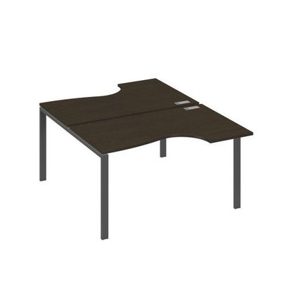 А4 А1 184 ВТ (Венге темный/Антрацит) Рабочая станция опоры UNO столы 2х140 Классика