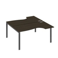 А4 А1 185 ВТ (Венге темный/Антрацит) Рабочая станция опоры UNO столы 2х160 Классика