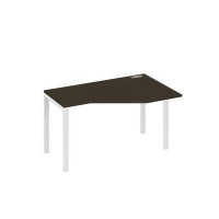 А4 Б1 054 ВТ (Венге темный/Белый) Стол эргономичный правый "Техно" на металлокаркасе UNO