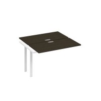 А4 Б1 170-1 ВТ (Венге темный/Белый) Секция станции на металлокаркасе UNO 2х120