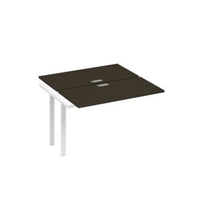 А4 Б1 170-1 ВТ (Венге темный/Белый) Секция станции на металлокаркасе UNO 2х120