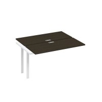 А4 Б1 171-1 ВТ (Венге темный/Белый) Секция станции на металлокаркасе UNO 2х140