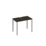 А4 С1 002 ВТ (Венге темный/Серый) Стол письменный на металлокаркасе UNO
