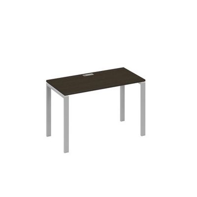 А4 С1 003 ВТ (Венге темный/Серый) Стол письменный на металлокаркасе UNO
