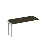 А4 С1 015-1 ВТ (Венге темный/Серый) Секция стола 160 рабочей станции на каркасе UNO