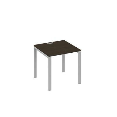 А4 С1 021 ВТ (Венге темный/Серый) Стол письменный на металлокаркасе UNO
