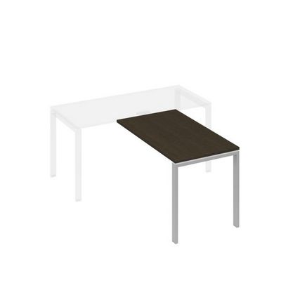 А4 С1 074 ВТ (Венге темный/Серый) Брифинг-приставка с каркасом UNO