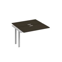 А4 С1 170-1 ВТ (Венге темный/Серый) Секция станции на металлокаркасе UNO 2х120