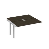 А4 С1 174-1 ВТ (Венге темный/Серый) Секция станции на металлокаркасе UNO 2х140