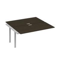 А4 С1 178-1 ВТ (Венге темный/Серый) Секция станции на металлокаркасе UNO 2х160