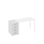 A4 9220 БП (Белый премиум) Тумба приставная 4-х ящичная с замком