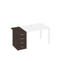 A4 9222 ДР (Дуб ристретто) Тумба приставная 4-х ящичная с замком