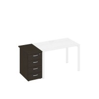 A4 9221 ВТ (Венге темный) Тумба приставная 4-х ящичная с замком