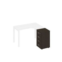 A4 9223 ВТ (Венге темный) Тумба приставная 4-х ящичная с замком