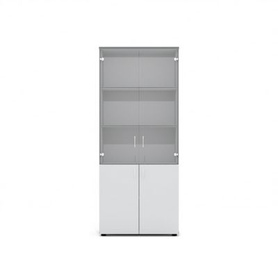 Агат А-23.0+А-01.2 (Светло-серый) Шкаф для документов