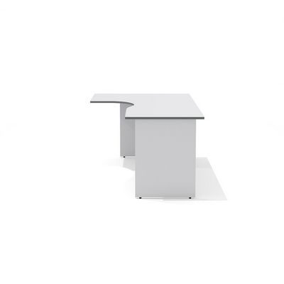 Агат А-44 L (Светло-серый) Стол эргономичный, левый