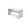 Агат А-44 R (Светло-серый) Стол эргономичный, правый