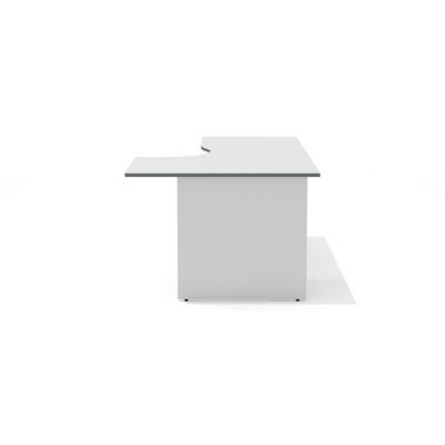 Агат А-44 R (Светло-серый) Стол эргономичный, правый