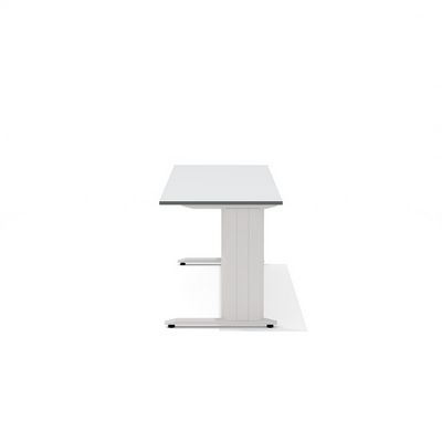 Агат АМК-2+ОА-01/1600 (Светло-серый) Стол прямой на металлокаркасе