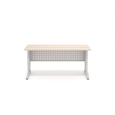 Агат АМК-2+ОА-01/1600 (Ясень шимо) Стол прямой на металлокаркасе