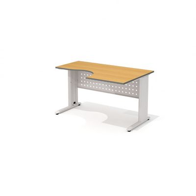 Агат АМК-33 R+ОА-01/1400 (Ольха) Стол эргономичный, правый, на металлокаркасе