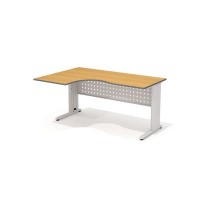 Агат АМК-44 L+ОА-01/1600 (Ольха) Стол эргономичный, левый, на металлокаркасе