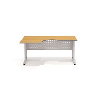Агат АМК-44 L+ОА-01/1600 (Ольха) Стол эргономичный, левый, на металлокаркасе