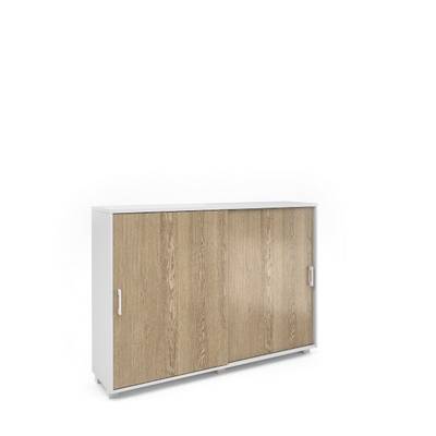 Alba AL-2.6 (Дуб нельсон/белый) Шкаф средний с раздвижными дверьми