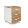 Alba AL-3.0б.з. (Дуб наварра/белый) Тумба подкатная без замка
