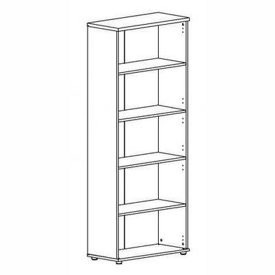 Albero А4 375 БП (Белый премиум) Стеллаж высокий