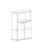 Albero А4 9363 БП (Белый премиум) Шкаф средний полузакрытый