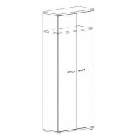 Albero А4 9307 БП (Белый премиум) Шкаф для одежды