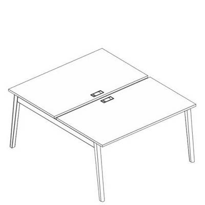 Albero АЛ 9178 БП (Белый премиум) Рабочая станция (2х160)