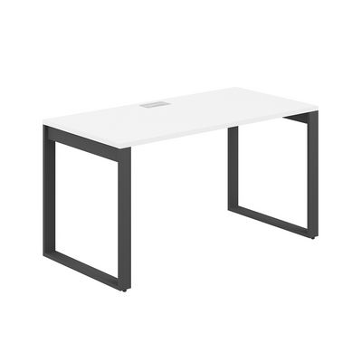 Allegro AG.107.WH.L.72.AN (Белый снег/Антрацит) Стол на О-образном металлокаркасе