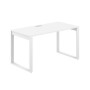 Allegro AG.107.WH.L.72.WH (Белый снег/Белый) Стол на О-образном металлокаркасе