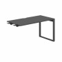 Allegro AG.118.AN.V.72.AN (Антрацит/Антрацит) Стол комбо на О-образном металлокаркасе